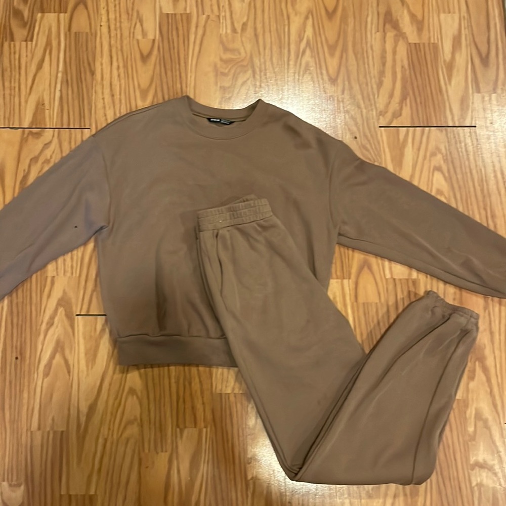 SHEIN Drop Shoulder Pullover and Sweatpants Set